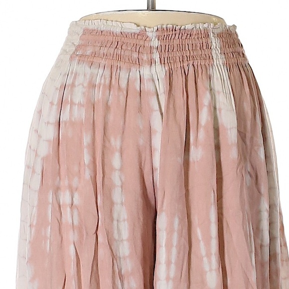 Flowy Blush Pink and White Palazzo Pants - Picture 2 of 2
